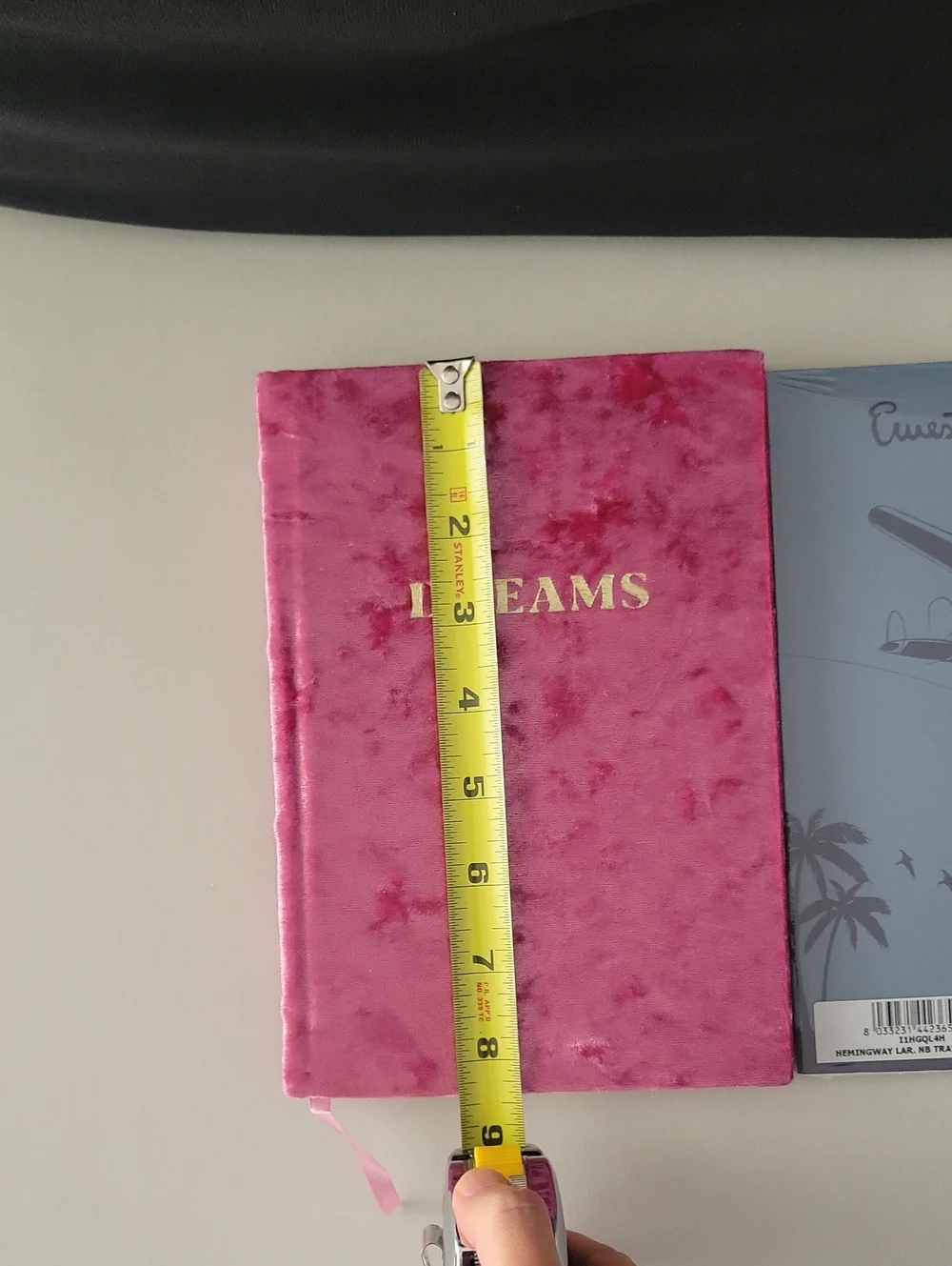 Pink Velvet Journal + Ernest Hemingway Notebook Set